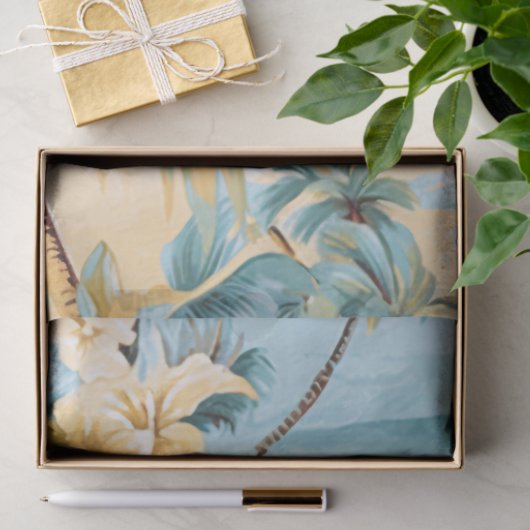 Pastel Oceaanzicht Decoupage Tissuepapier (Geschenk)