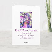 Pastel Ocean Fantasy - blanco kaart (Achterkant)