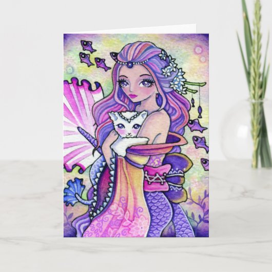 Pastel Ocean Fantasy - blanco kaart (Voorkant)