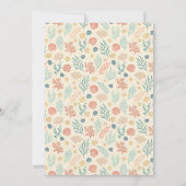 Pastel Ocean Starfish Personalized Baby Shower Kaart (Achterkant)