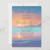 Pastel Ocean Sunset Beach Vrijgezellenfeest Kaart (Voorkant)