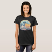 Pastel Ocean Wave Graphic T-Shirt (Voorkant volledig)