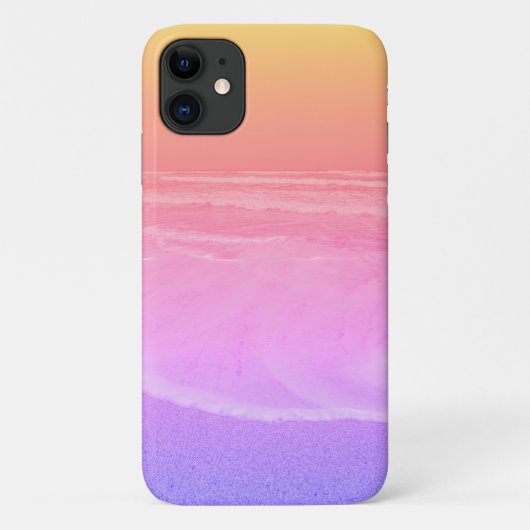 Pastel Ocean Waves Beach iPhone 11 Hoesje (Achterkant)