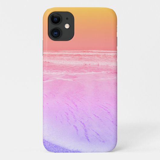 Pastel Ocean Waves Beach iPhone 11 Hoesje (Achterkant)