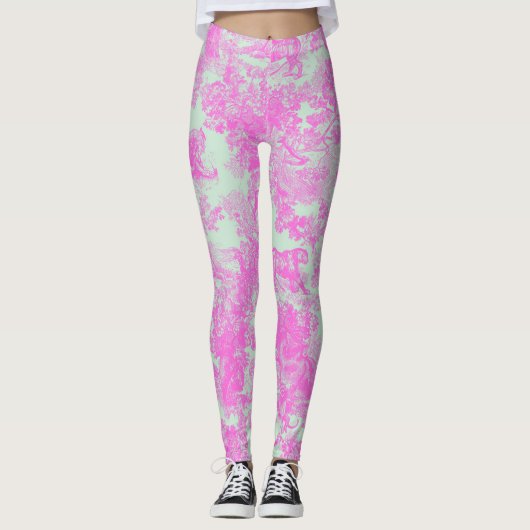 Pastel Oerwoud Toile Leggings Wild (Voorkant)