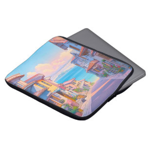 Pastel Okinawa Zeezijstraat Laptop Sleeve