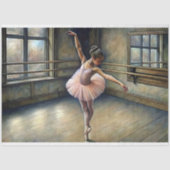 Pastel Olie Jonge Ballerina Decoupage Tissuepapier (Voorkant)