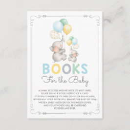 Pastel Olifant Breng een Boek Kaart Modern Oerwoud