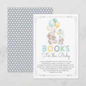 Pastel Olifant Breng een Boek Kaart Modern Oerwoud (Voorkant / Achterkant)