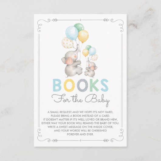 Pastel Olifant Breng een Boek Kaart Modern Oerwoud (Voorkant)