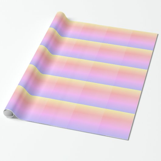 Pastel Ombre Cadeaupapier (Uitgerold)