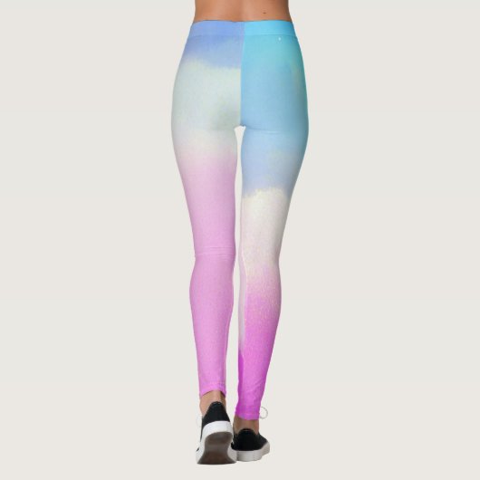 Pastel Ombre Disc Golf Activewear Leggings (Achterkant)