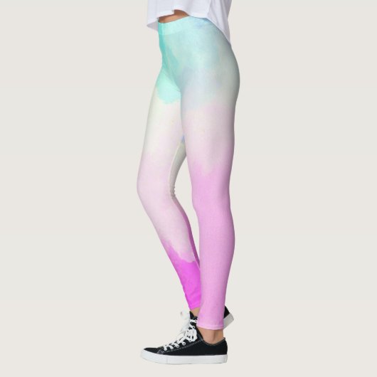 Pastel Ombre Disc Golf Activewear Leggings (Links)