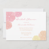 Pastel Ombre Floral Bridal Shower-uitnodigingen Kaart (Voorkant)