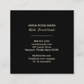 *~* Pastel Ombre Folie Glitter Reiki Master Symboo Vierkante Visitekaartje (Achterkant)