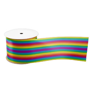 Pastel Ombre Gay LGBT Pride Rainbow Flag Satijnen Lint