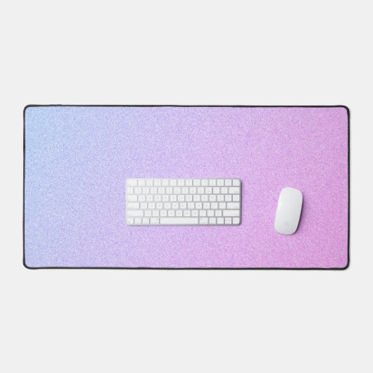 Pastel Ombre Glitter Bureaumat (Keyboard & Muis)