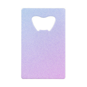Pastel Ombre Glitter Creditkaart Flessenopener