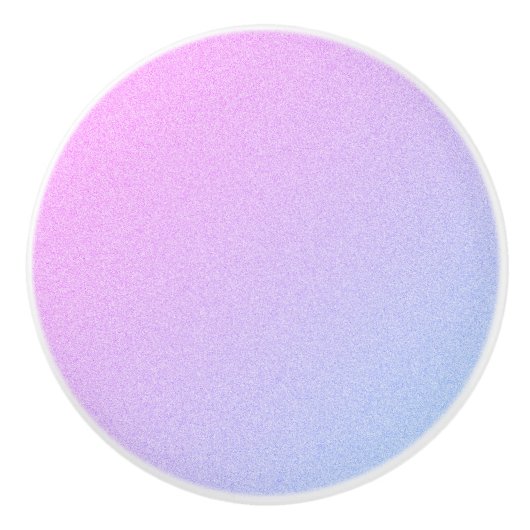 Pastel Ombre Glitter Keramische Knop (Voorkant)