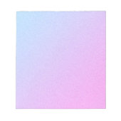 Pastel Ombre Glitter Notitieblok (Voorkant)