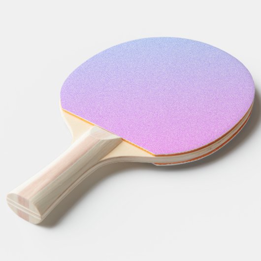 Pastel Ombre Glitter Tafeltennisbatje (Voorkant Gekanteld)