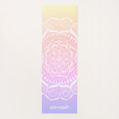 Pastel Ombre Gradient Namaste Mandala Yogamat (Achterkant)