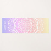 Pastel Ombre Gradient Namaste Mandala Yogamat (Voorkant (horizontaal))