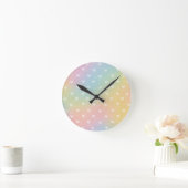 Pastel Ombre Hearts Pattern Ronde Klok (Huis)