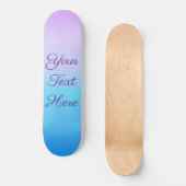 Pastel Ombre Lavender Blue Persoonlijk Skateboard (Voorkant)