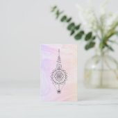 ** Pastel Ombre Marble Reiki Healing Nirvana Visitekaartje (Staand voorkant)