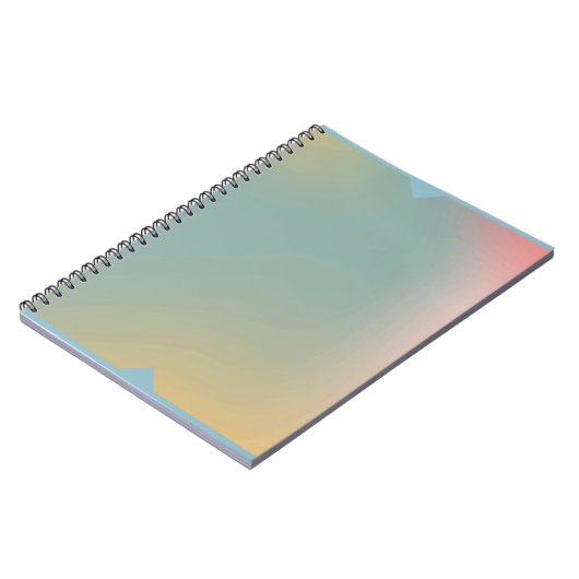 Pastel Ombre Notebook Soft Gradient Journal Front Notitieboek (Linkerzijde)