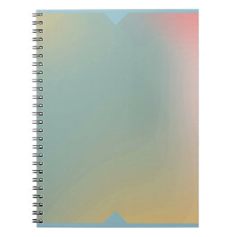 Pastel Ombre Notebook Soft Gradient Journal Front Notitieboek