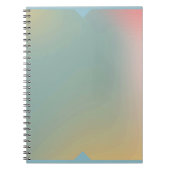 Pastel Ombre Notitieboek Zachte Kleurverloop Dagbo (Voorkant)