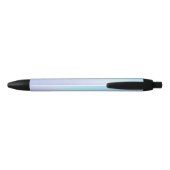  Pastel Ombre Paars Aqua Cursive Name Zwarte Inkt Pen (Achterkant)