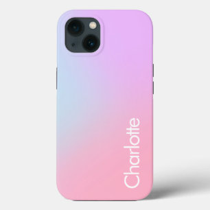 Pastel Ombre Persoonlijke iPhone 13 Hoesje