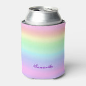 Pastel Ombre Rainbow Blikjeskoeler (Blikje Voorkant)