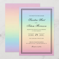 Pastel Ombre Rainbow Colors Weddenschap