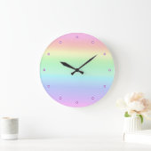 Pastel Ombre Rainbow Grote Klok (Huis)