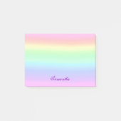 Pastel Ombre Rainbow Post-it Opmerkingen Post-it® Notes (Voorkant)