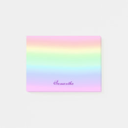 Pastel Ombre Rainbow Post-it Opmerkingen Post-it® Notes