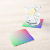 Pastel Ombre Regenboog Kleuren Kartonnen Onderzetters (Insitu)