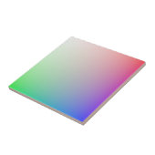 Pastel Ombre Regenboog Kleuren Tegeltje (Zijkant)