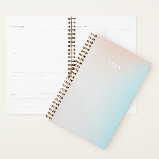 Pastel Ombre Sky gepersonaliseerd 2025 Planner (Display)