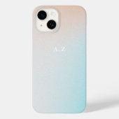 Pastel Ombre Sky gepersonaliseerd Initiaal monogra Case-Mate iPhone Case (Achterkant)