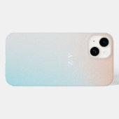 Pastel Ombre Sky gepersonaliseerd Initiaal monogra Case-Mate iPhone Case (Achterkant (horizontaal))