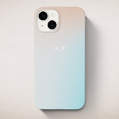 Pastel Ombre Sky gepersonaliseerd Initiaal monogra Case-Mate iPhone Case