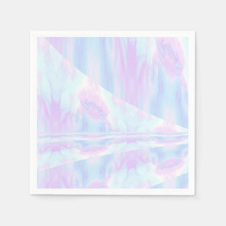Pastel Ombre Tie Dye Ripples Girly Servet