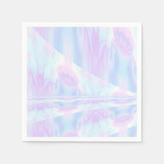 Pastel Ombre Tie Dye Ripples Girly Servet (Voorkant)