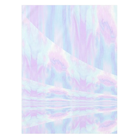 Pastel Ombre Tie Dye Ripples Girly Tafelkleed (Voorkant)