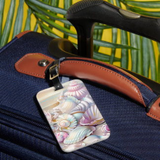PASTEL OMBRE ZOMER STRAND SCÈNE BAGAGELABEL